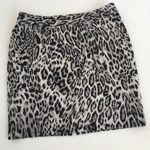 Worthington Animal Print Leopard Lined Skirt women’s adult size 6